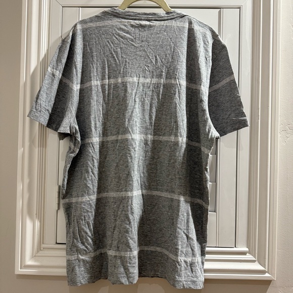 Michael Kors Gray with White Stripes - Size Large - Picture 4 of 5